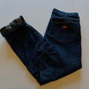 90s vintage Dickies Flannel Lined Workwear Denim Jeans Classic Baggie Cut